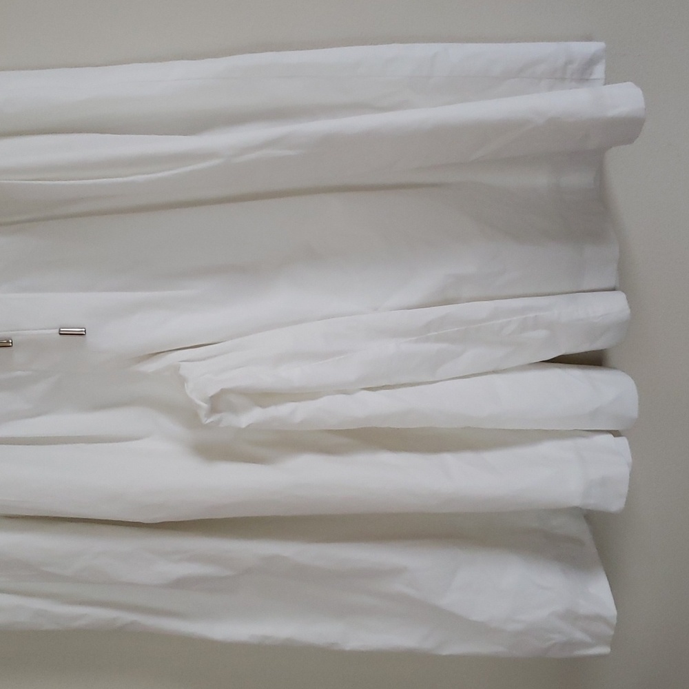 Vintage elven-deux white oversized longline shorts, wide leg, women's size 38. - Picture 3 of 8